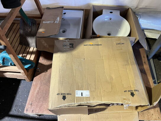 3 stk. porcelænsvaske