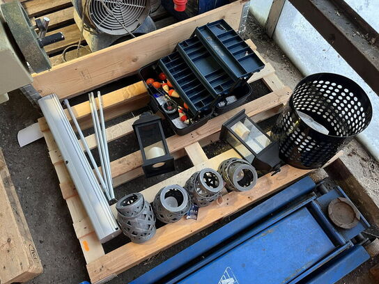 Indholdet på pallen