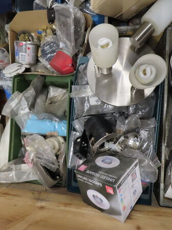 Indholdet på pallen