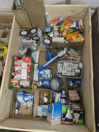 Indholdet på pallen