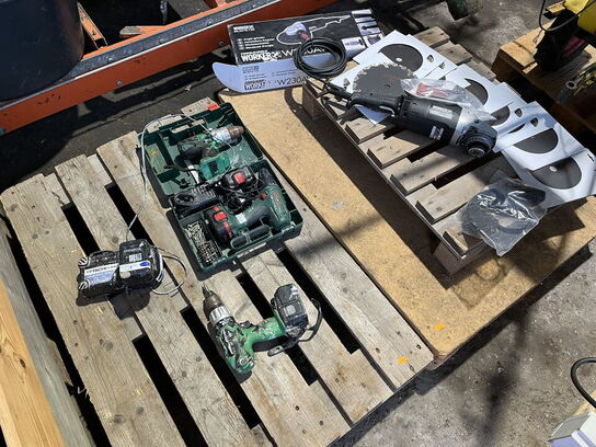 Indholdet på pallerne