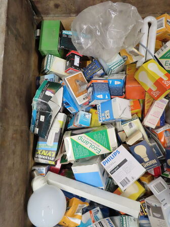 Indholdet på pallen