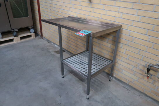 Rustfri tørrebane med underhylde