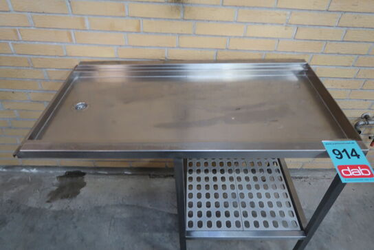 Rustfri tørrebane med underhylde