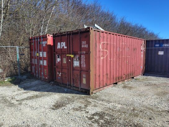 Container 20 fod med indhold