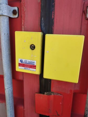 Container 20 fod med indhold