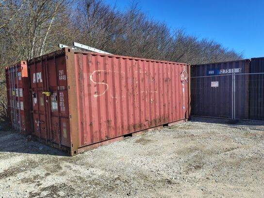 Container 20 fod med indhold
