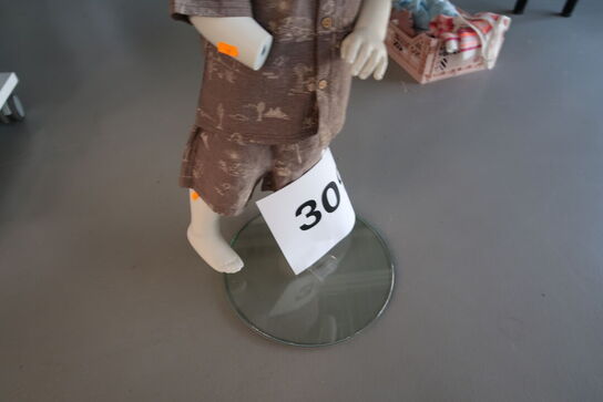 Mannequin med div. børnetøj