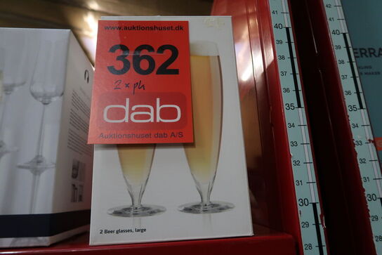 2 pk. Eva Solo Ølglas - 2 stk. 50 cl - Krystalglas - Klar