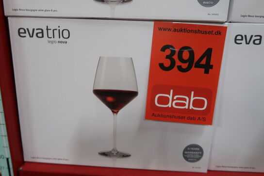 6 stk. Eva Trio Legio Nova bourgogne vinglas 65 cl. 