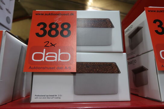 2 stk. Eva Trio Professional Collection rugbrødsform grå 2 liter