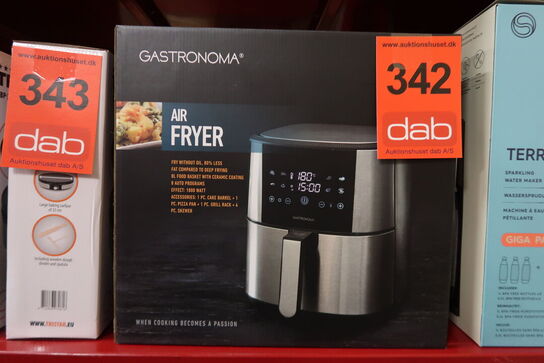 Gastronoma airfryer 8 liter inkl. tilbehørssæt 1800 watt