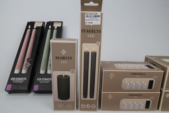 Diverse LED lys & fjernbetjeninger 