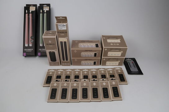 Diverse LED lys & fjernbetjeninger 