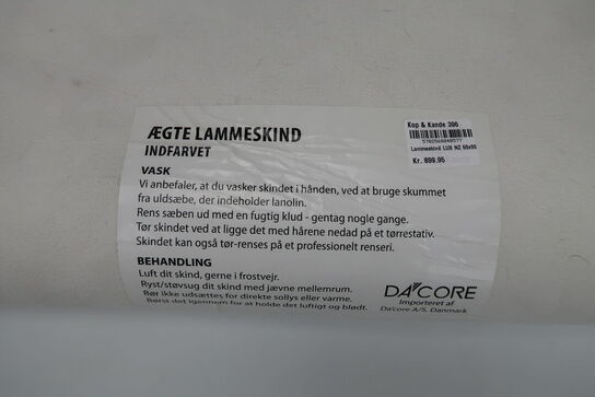 Lammeskind Lux grå 60x90 cm