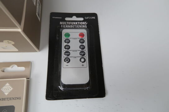 Diverse LED lys & fjernbetjeninger 
