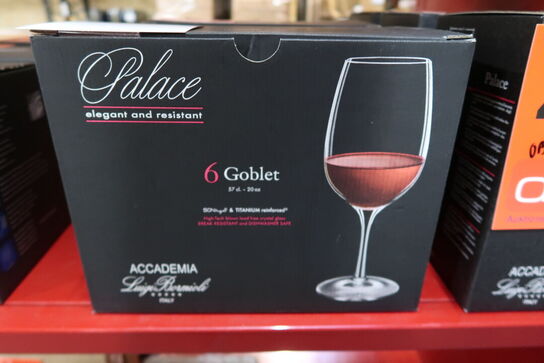 6 stk. Luigi Bormioli Palace rødvinsglas 57 cl