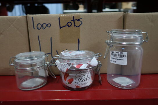 33 stk. ass. Bormioli patentglas