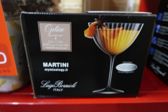 4 stk. Luigi Bormioli Optica martiniglas 22 cl 