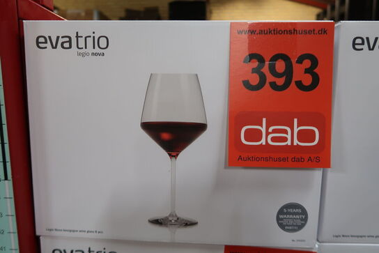 6 stk. Eva Trio Legio Nova bourgogne vinglas 65 cl. 