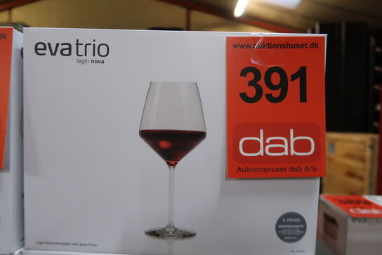 6 stk. Eva Trio Legio Nova bourgogne vinglas 65 cl. 