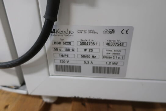 Inkubator HERAEUS BBD 6220