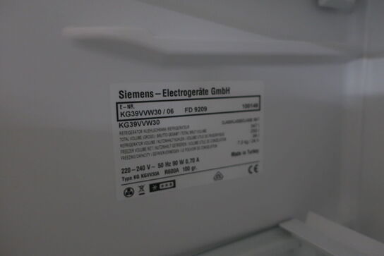 Køle/fryseskab SIEMENS KG39VVW30