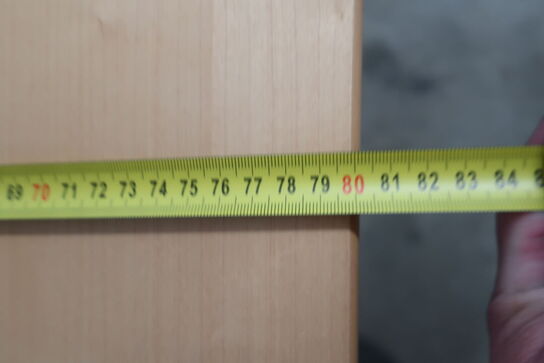 Elhæve/sænkebord 80x140 cm