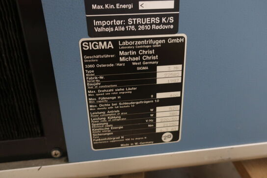 Centrifuge SIGMA 3 MK