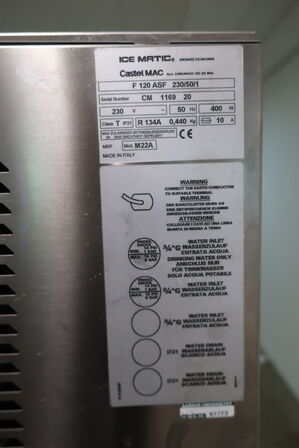 Ismaskine ICEMATIC D100 (F 120 ASF) m. kammer