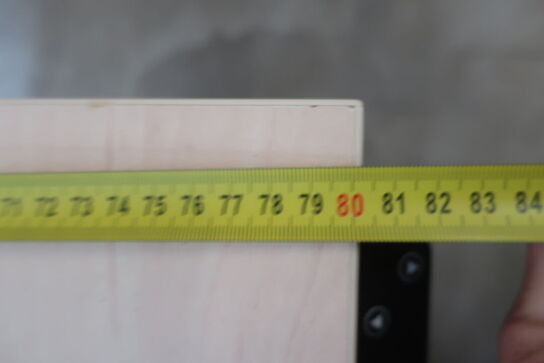 Elhæve/sænkebord 80x140 cm