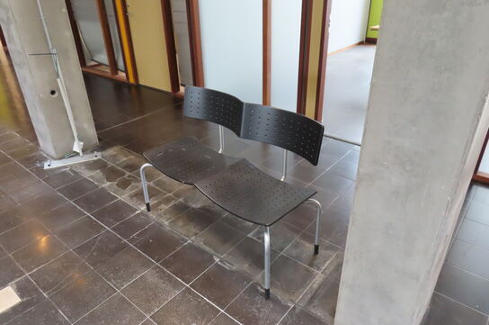 5 stk. Dobbeltstole inkl. 3 stk. borde