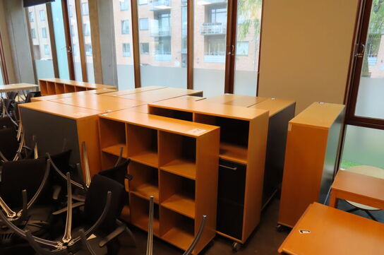 16 stk. Reoler + 3 stk. borde