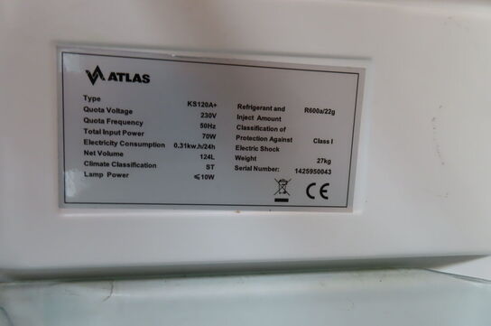2 stk. Køleskabe ATLAS KS121A++ & KS120A+