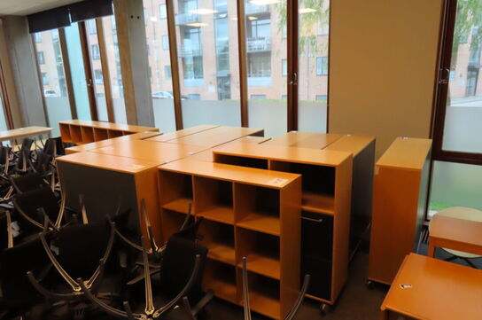 16 stk. Reoler + 3 stk. borde