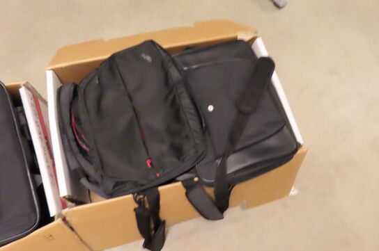 3 kasser med indhold af diverse ledninger mv. 