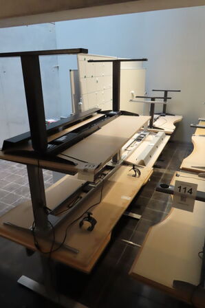 6 stk. Hæve/-sænkeborde