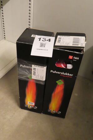 2 stk. Pulverslukker 