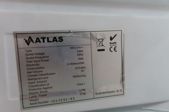 2 stk. Køleskabe ATLAS KS121A++ & KS120A+