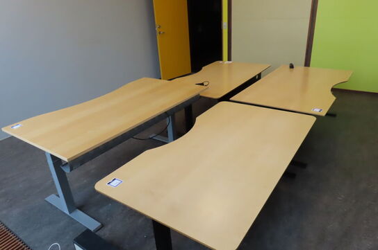 4 stk. Hæve/-sænkeborde 