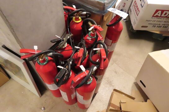 9 stk. Pulverslukker