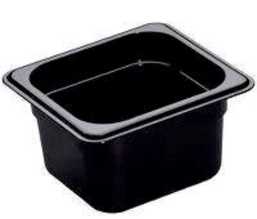 24 stk. Kantine 1/6 GN D100 mm sort Cambro