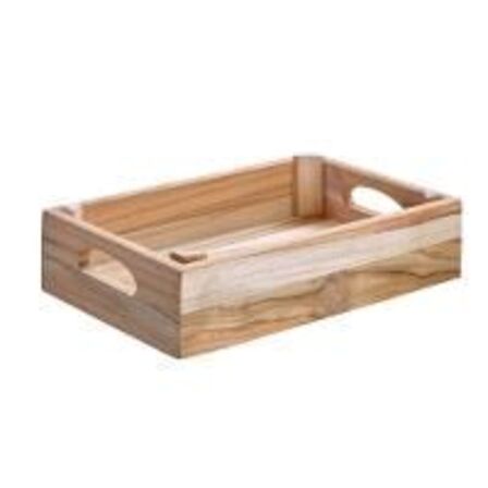 6 stk. Kasse Teak B265 x D163 x H50 mm WOOD by KEN STORKØKKEN