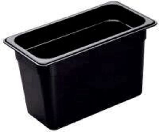 12 stk. Kantine 1/4 GN D150 mm sort Cambro