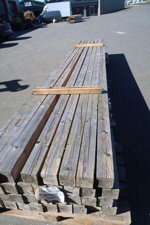 48,6 meter tømmer 100x100 mm