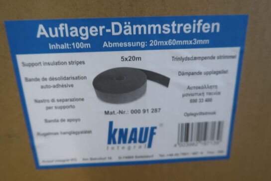 10x20 meter trinlyddæmpende strimmel