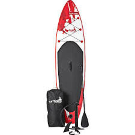 Surftide paddleboard Seaspear inkl. Tilbehør 320x81x15cm Rød/hvid