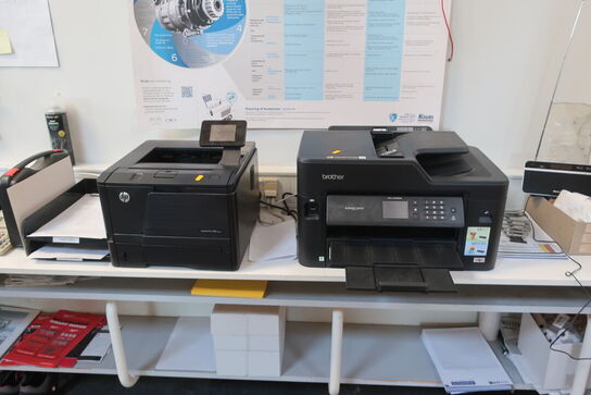 2 stk. printere HP og BROTHER 