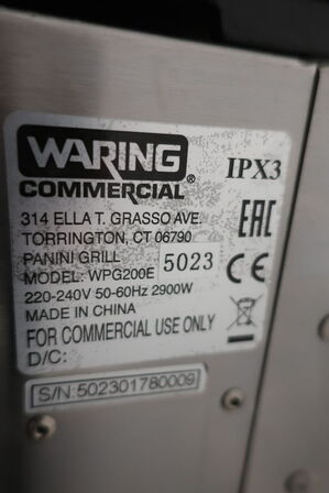 Kontaktgrill WARING WPG200E