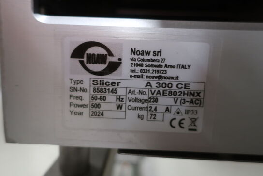 Automatisk pålægsskæremaskine NOAW Slicer A 300 CE